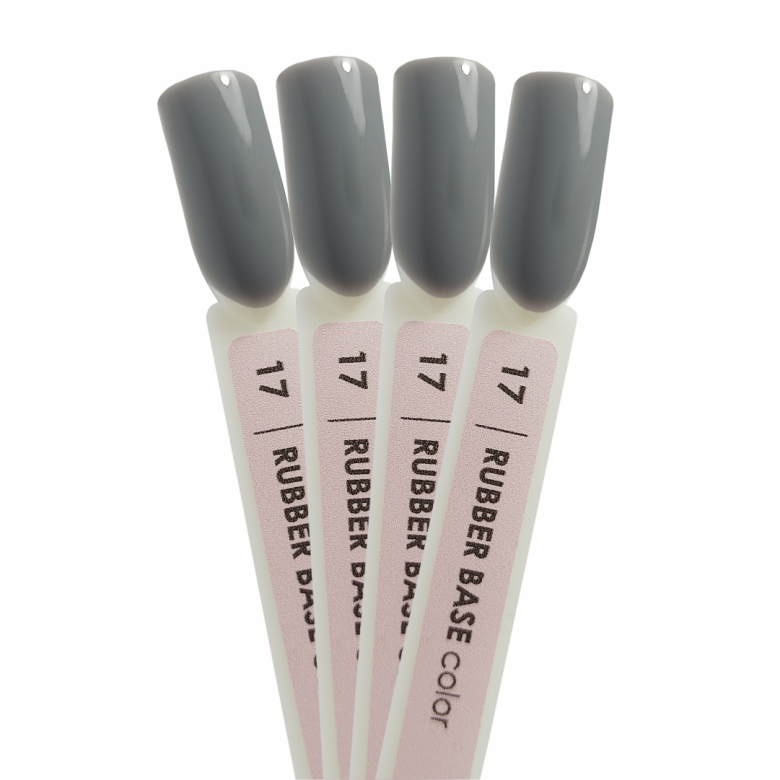 17 kleuren rubberen basis