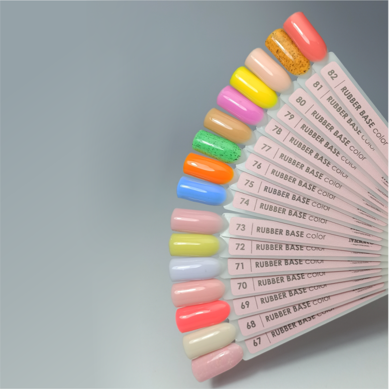 78 kleuren rubberen basis