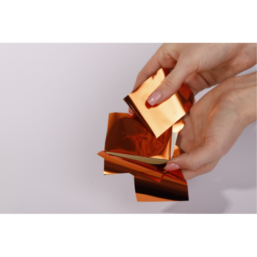 Glanzend bronzen transferblad