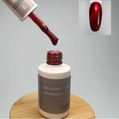 [n6-wine-red-cat-eye-gel-polish-8ml] N6 Wine Red Cat Eye Gel Polish 8ml