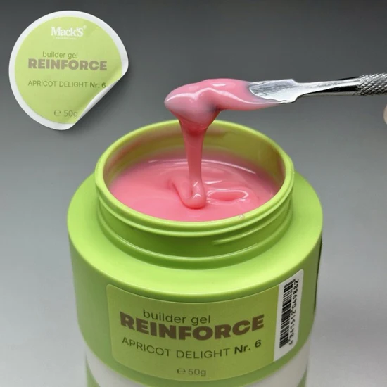 6 Reinforce Builder Gel Apricot Delight 50g