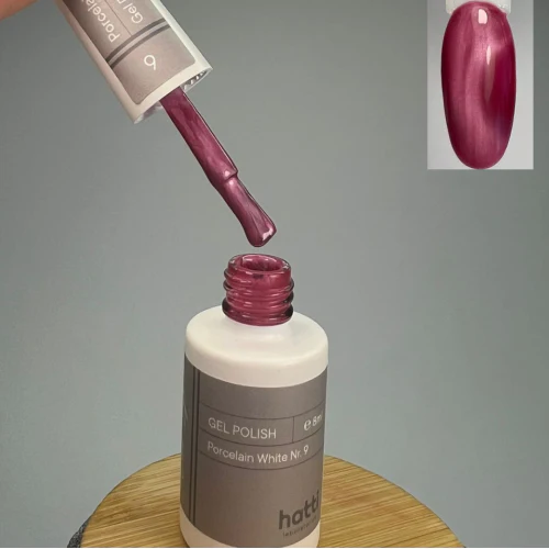 N9 Porcelain White cat eye gel polish 8ml