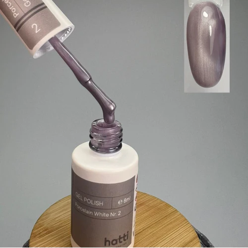 N2 Porcelain White cat eye gel polish 8ml