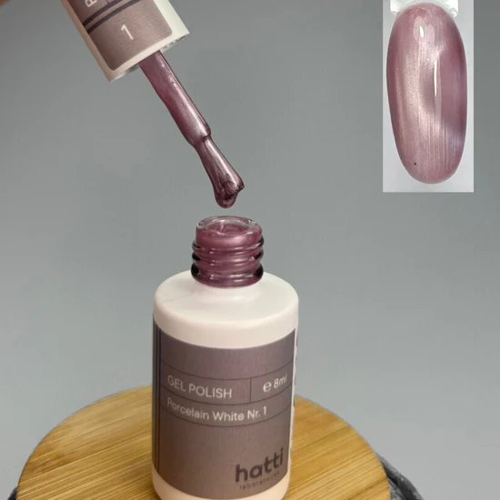 N1 Porcelain White cat eye gel polish 8ml