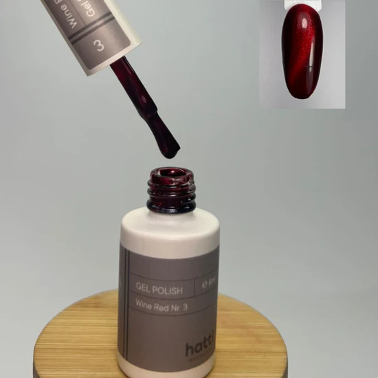 N3 Wine Red Cat Eye Gel Polish 8ml
