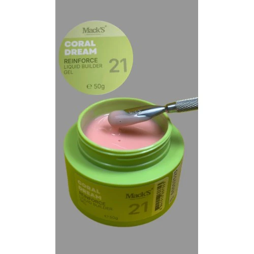 21 Coral Dream Reinforce Liquid Builder Gel 50g