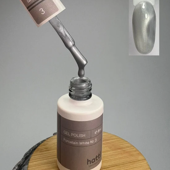 Porcelain White cat eye gel polish N3/8ml